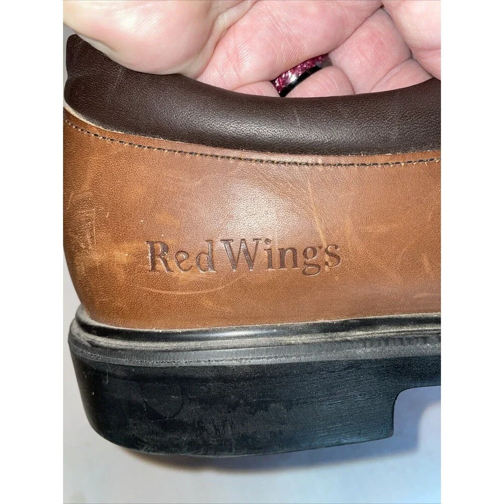 Redwing Men’s Work Shoes Size 11.5 B Brown Leather Oxfords Workwear Rugged